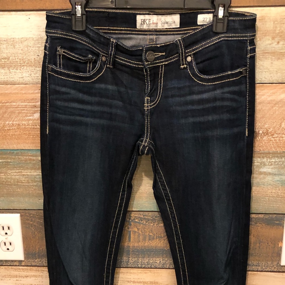 BKE denim from Buckle Sabrina Skinny dark wash 27R